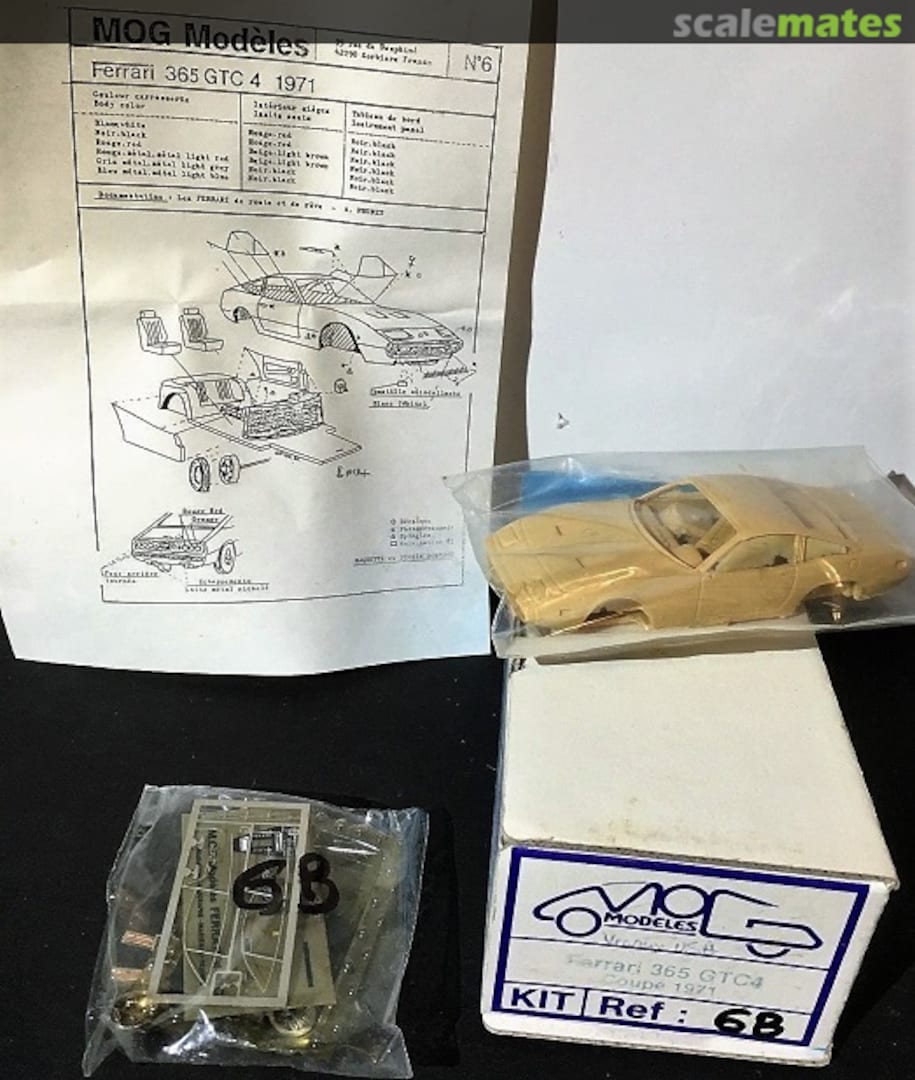 Boxart Ferrari 365 GTC 4 6B MOG Modèles Boxart Ferrari 365 GTC 4 6B MOG Modèles