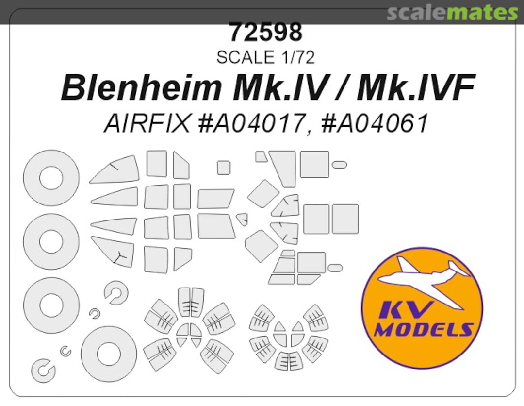 Boxart Blenheim Mk.IV / Mk.IVF 72598 KV Models