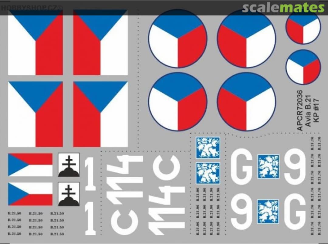 Boxart Avia B.21 KP #17 APCR72036 APC Decals Boxart Avia B.21 KP #17 APCR72036 APC Decals