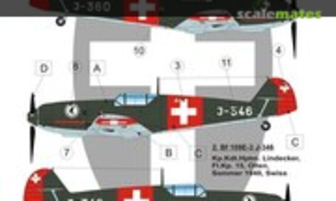 1:32 Bf 109 over Swiss (LF Models C32104) C32104