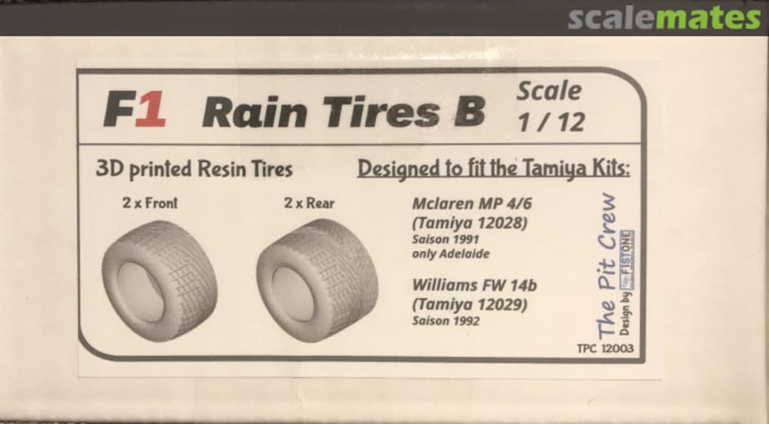 Boxart F1 Rain Tires B (Good Year) TPC 12003 The Pit Crew Boxart F1 Rain Tires B (Good Year) TPC 12003 The Pit Crew
