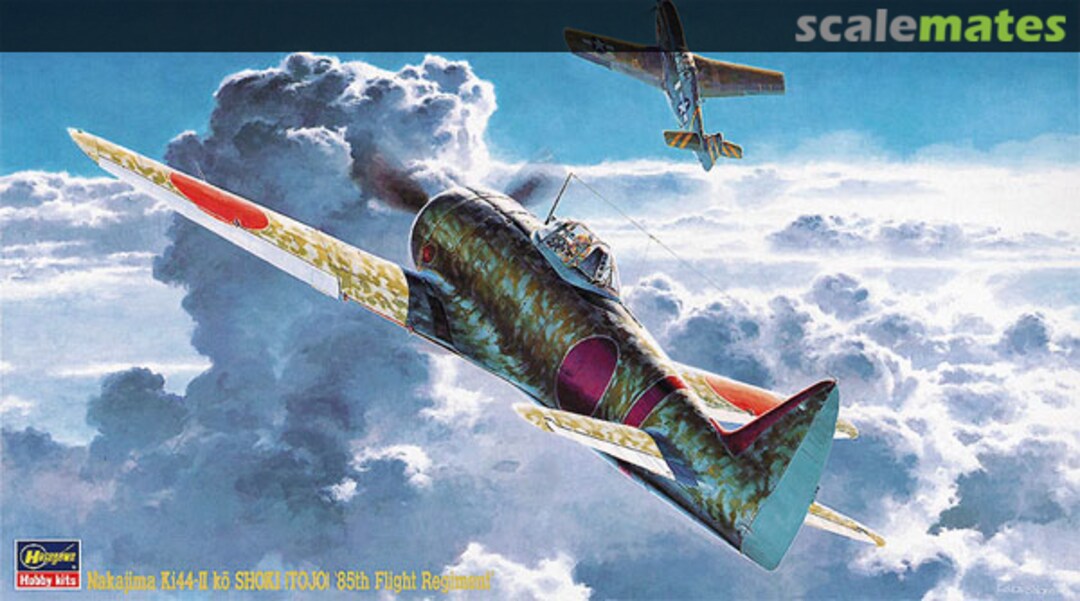 Boxart Nakajima Ki44-II ko Shoki (Tojo) '85th Flight Regiment' 09137 Hasegawa Boxart Nakajima Ki44-II ko Shoki (Tojo) '85th Flight Regiment' 09137 Hasegawa