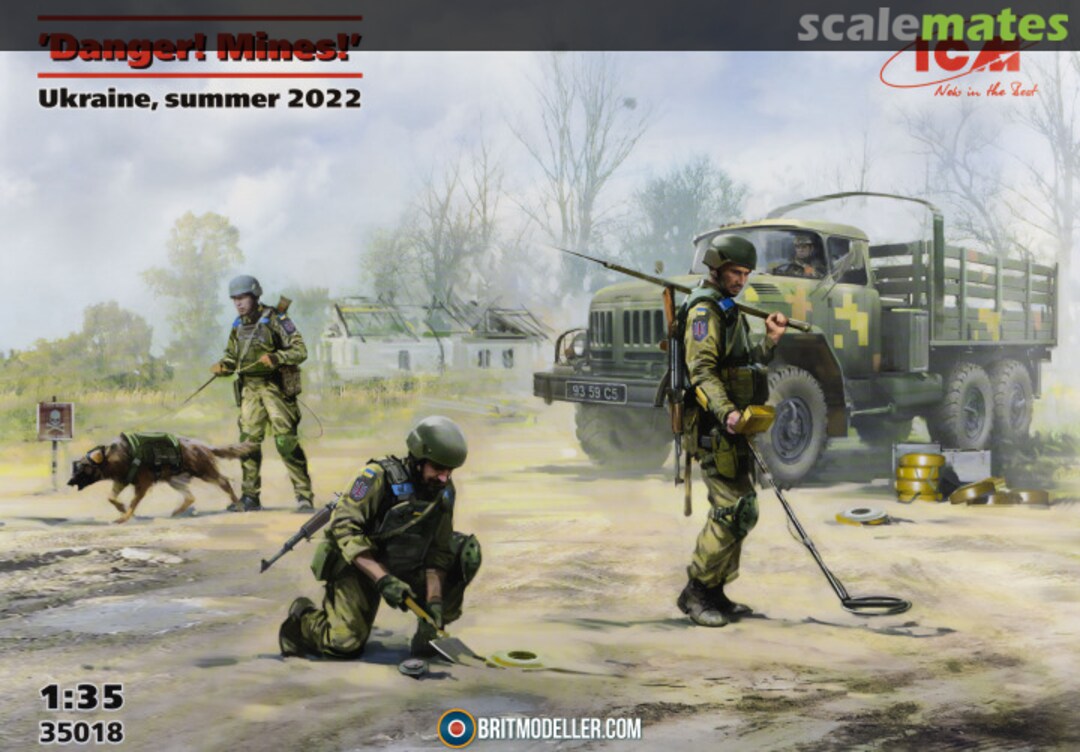 Boxart 'Danger! Mines!' Ukraine, summer 2022 35018 ICM Boxart 'Danger! Mines!' Ukraine, summer 2022 35018 ICM