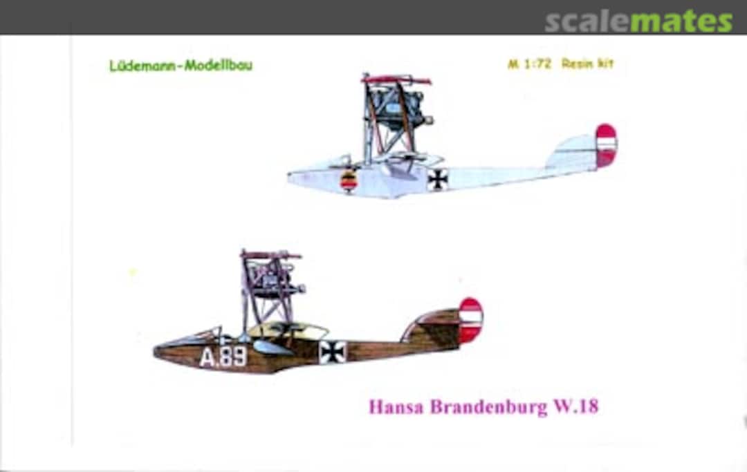 Boxart Hansa-Brandenburg W.18 LR92 Lüdemann-Modellbau Boxart Hansa-Brandenburg W.18 LR92 Lüdemann-Modellbau