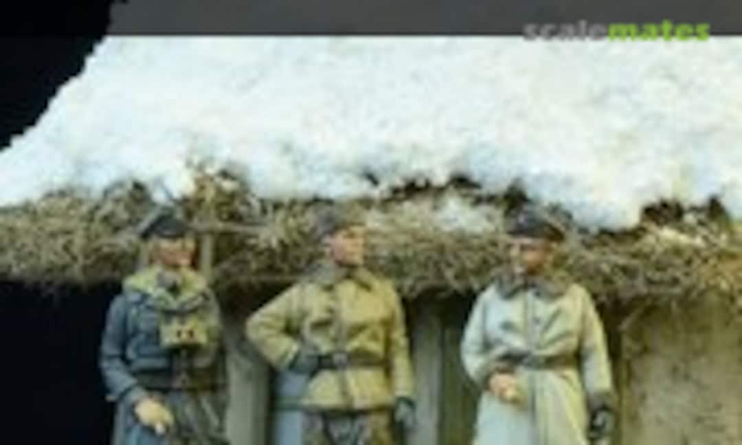 1:72 German WSS Officers, Winter 1943 - 1945 (D-Day Miniature Studio 72003) 72003