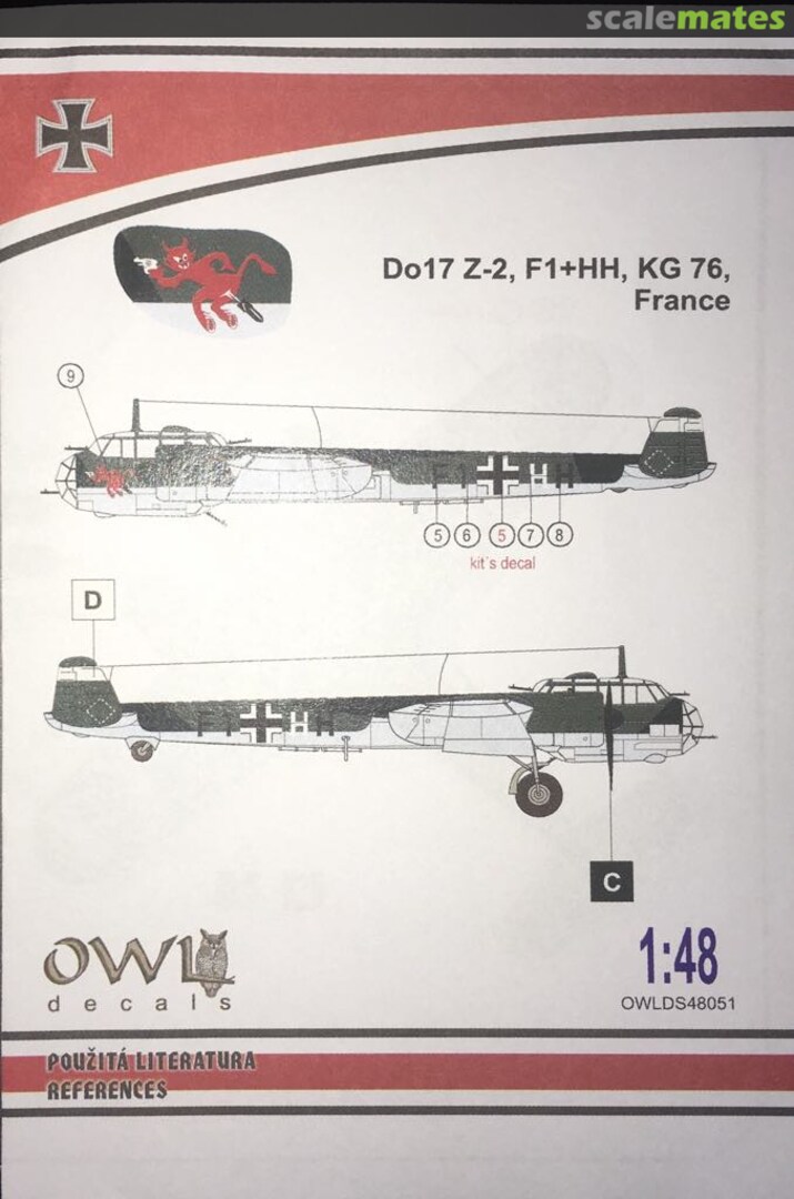 Boxart Dornier Do-17Z-2 DS48051 OWL Boxart Dornier Do-17Z-2 DS48051 OWL