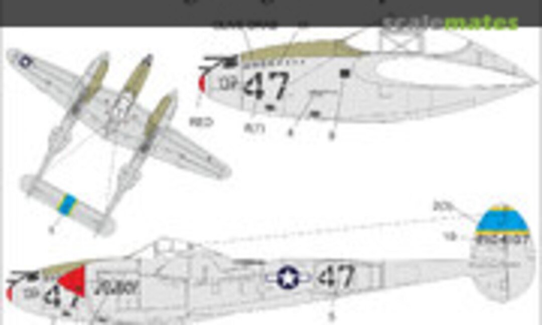 1:32 P-38J-15-LO Lightning “JewBoy” (UpRise Decal UR3252) UR3252