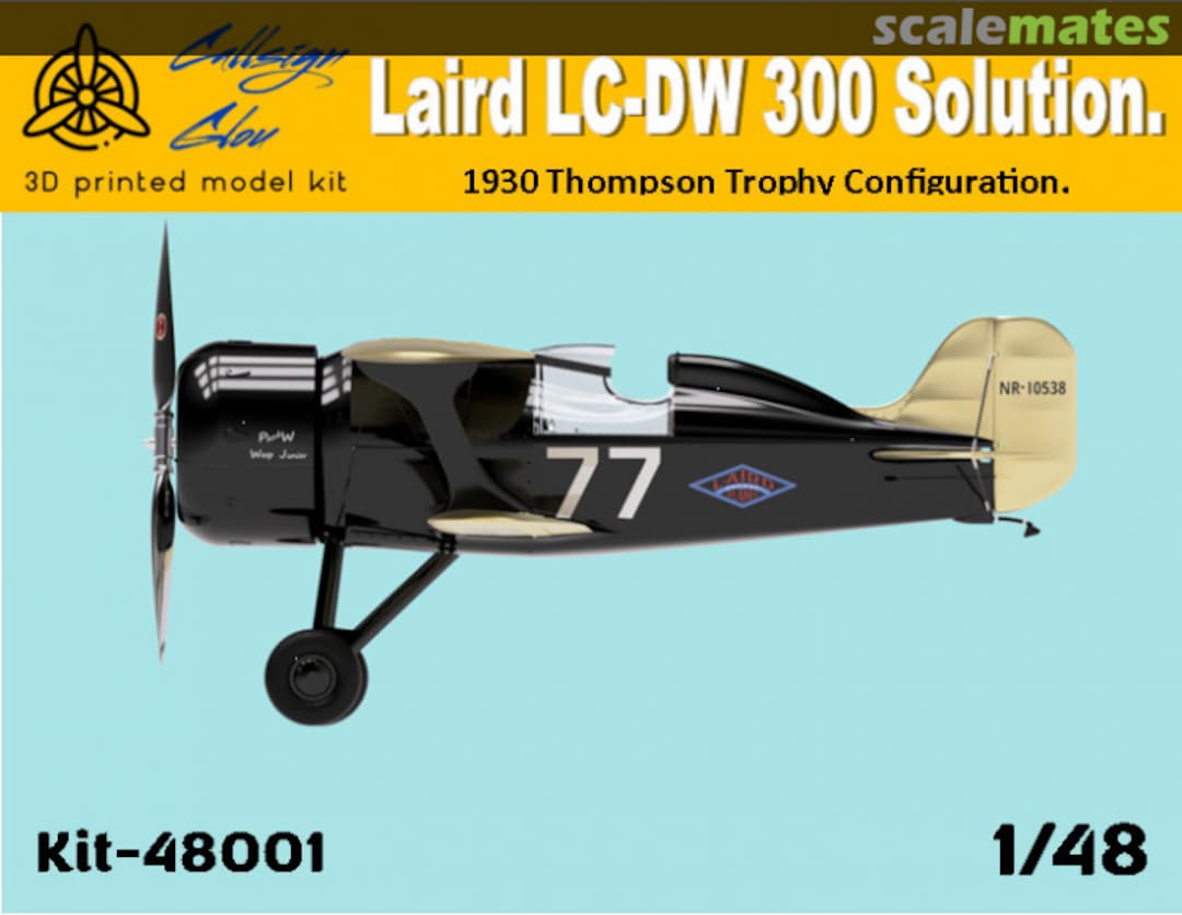 Boxart LC-DW 300 Laird Solution. 1930 Thompson Trophy configuration. Kit-48001 Callsign Glou Boxart LC-DW 300 Laird Solution. 1930 Thompson Trophy configuration. Kit-48001 Callsign Glou
