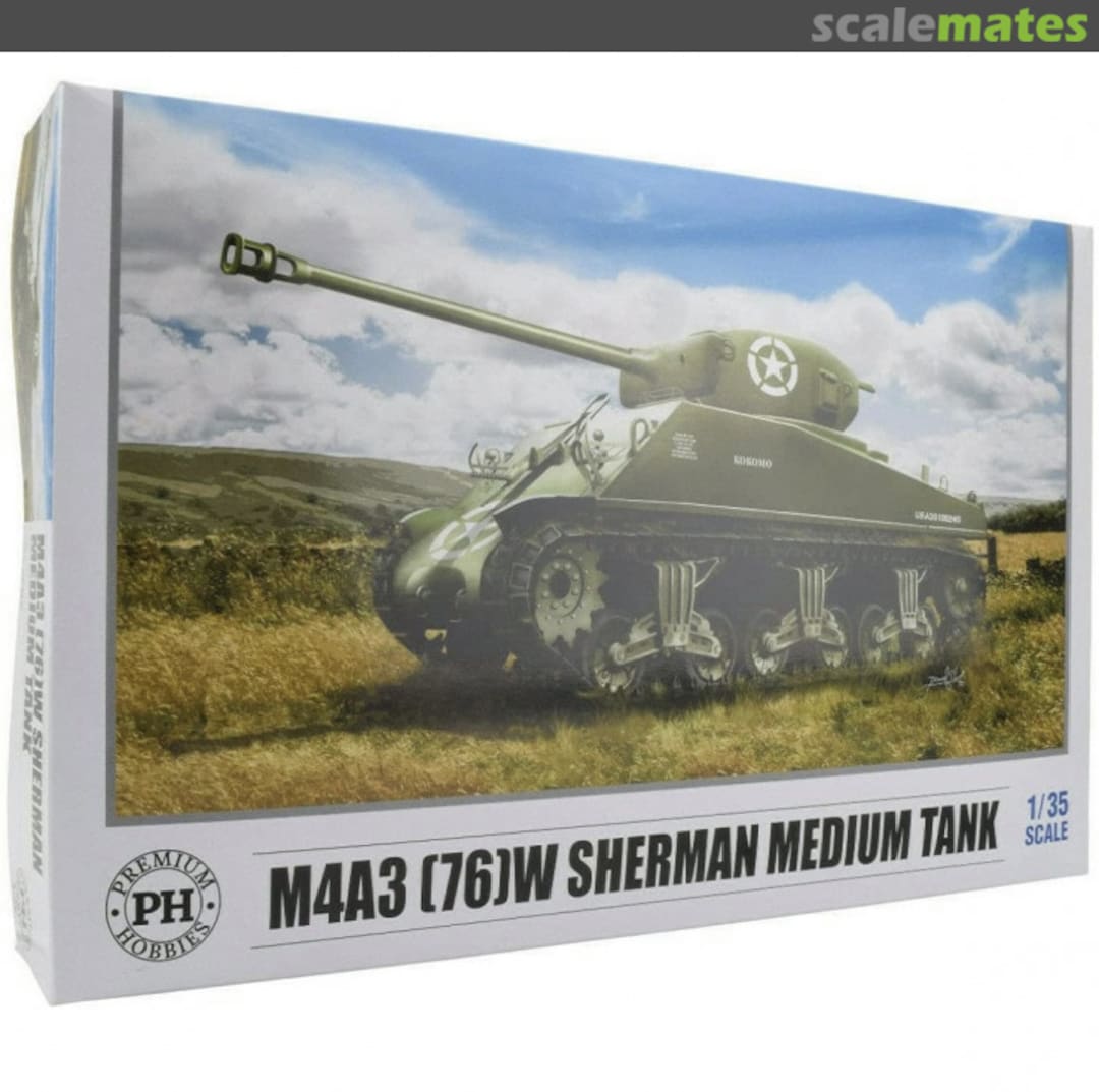 Boxart M4A3 76W Sherman Medium Tank 210v Premium Hobbies Boxart M4A3 76W Sherman Medium Tank 210v Premium Hobbies