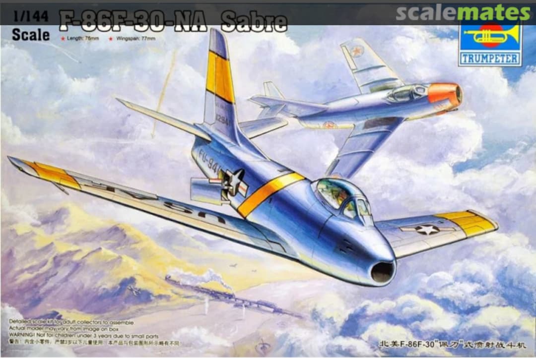 Boxart F-86F-30-NA Sabre 01320 Trumpeter Boxart F-86F-30-NA Sabre 01320 Trumpeter
