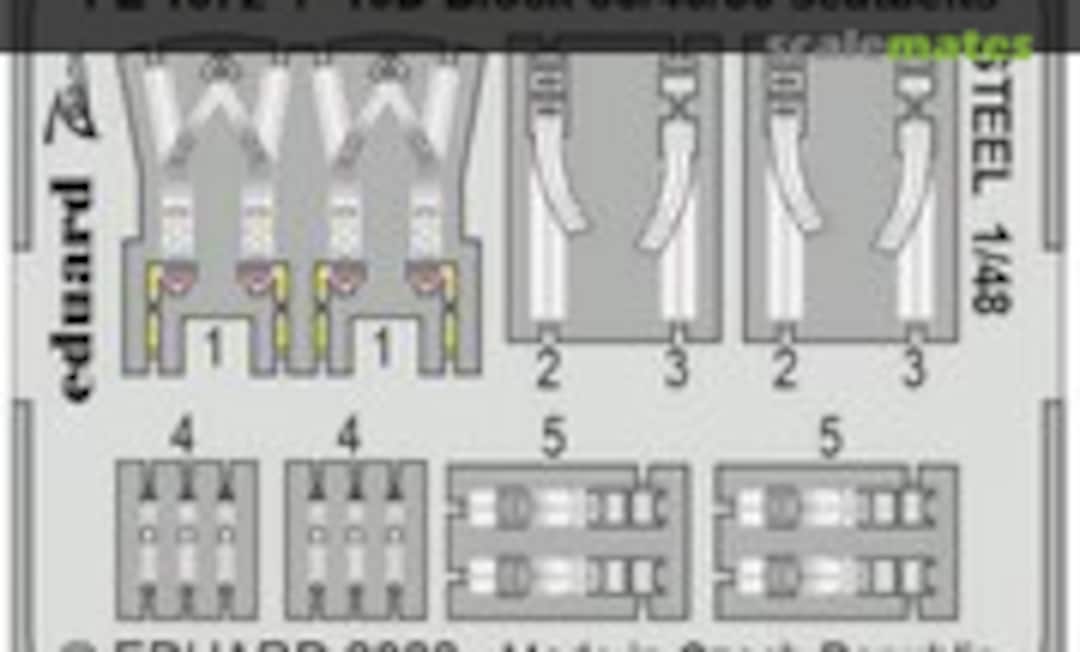 1:48 F-16D Block 30/40/50 seatbelts (Eduard FE1372)