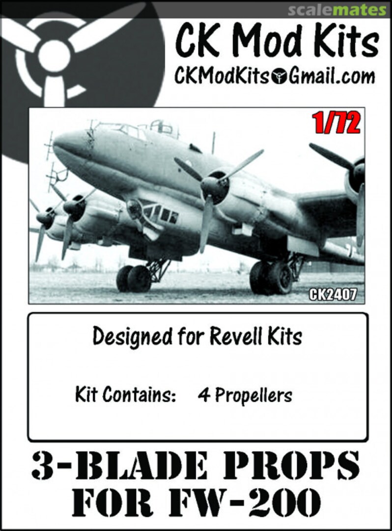 Boxart 3-Blade Props for Fw 200 CK2407 CK Mod Kits Boxart 3-Blade Props for Fw 200 CK2407 CK Mod Kits