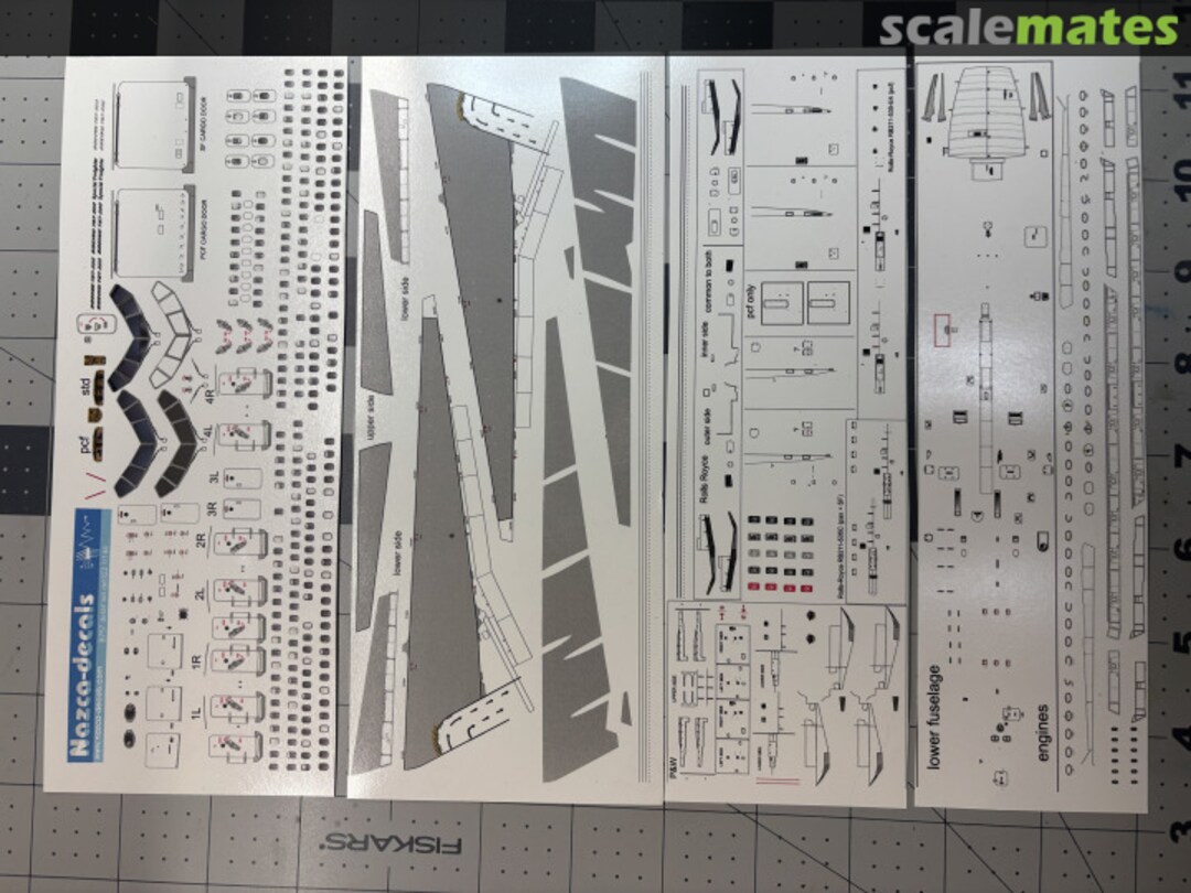 Contents B757 DETAIL SET DET-022/4 Nazca decals Contents B757 DETAIL SET DET-022/4 Nazca decals