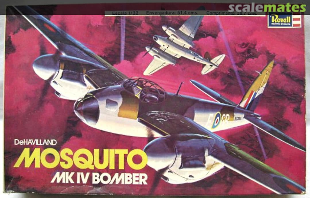 Boxart DeHavilland Mosquito Mk IV Bomber H-180 Revell/Kikoler Boxart DeHavilland Mosquito Mk IV Bomber H-180 Revell/Kikoler