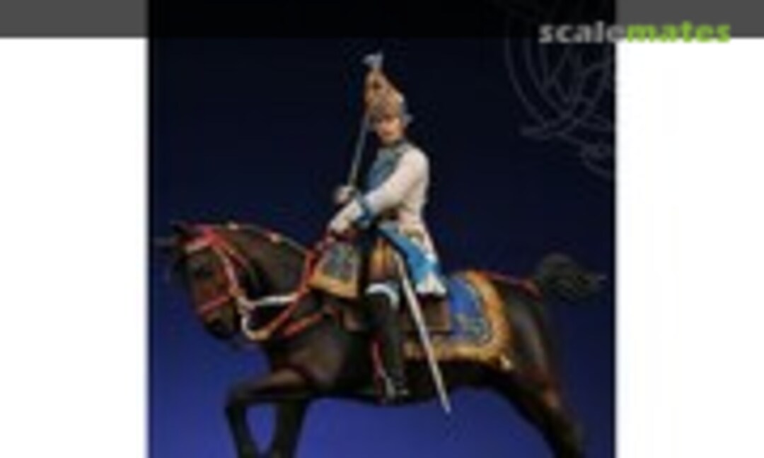 75mm Grenadier officer in the Holstein Dragoon Regiment. Russia 1756 (Romeo Models ROM75025) ROM75025