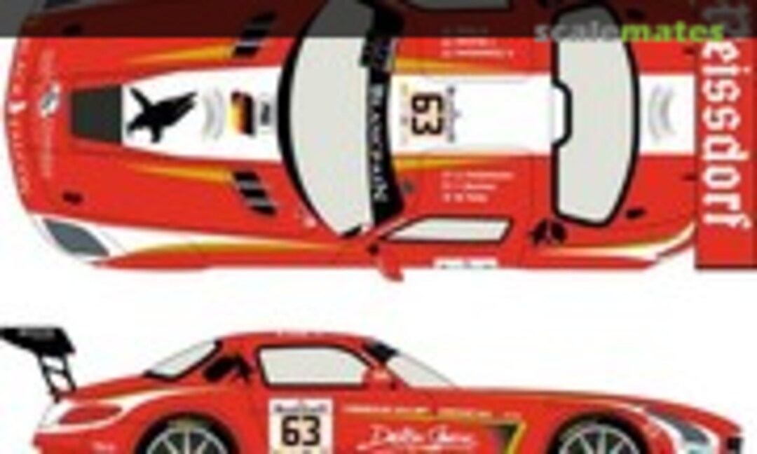 1:24 Mercedes Benz SLS AMG GT3 Reissdorf # 63 (Racing Decals 43 RDE24-012) RDE24-012
