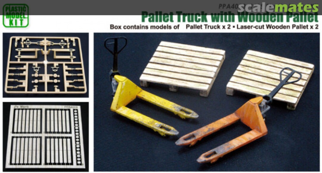 Boxart Pallet Truck with Wooden Pallet PPA4003 J's Work Boxart Pallet Truck with Wooden Pallet PPA4003 J's Work