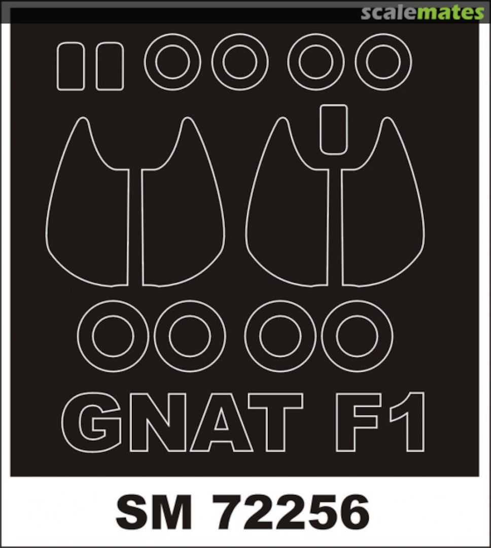 Boxart Folland Gnat F.1 SM72256 Montex Boxart Folland Gnat F.1 SM72256 Montex