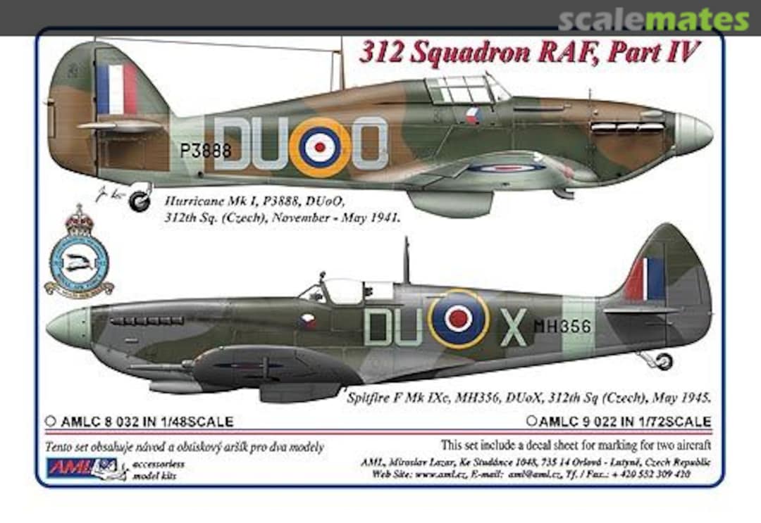 Boxart 312th Squadron RAF, Part IV AMLC9022 AML Boxart 312th Squadron RAF, Part IV AMLC9022 AML