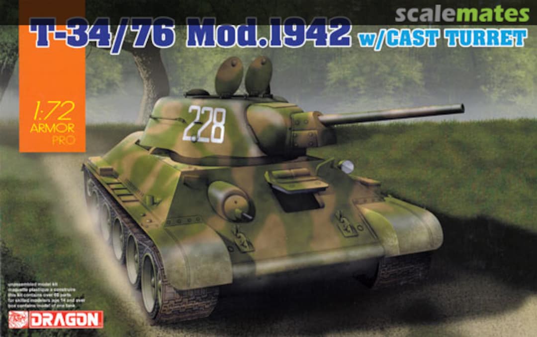 Boxart T-34/76 Mod.1942 Cast Turret 7601 Dragon Boxart T-34/76 Mod.1942 Cast Turret 7601 Dragon