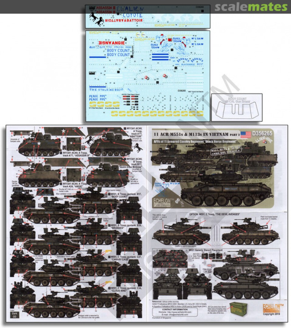 Boxart 11 ACR M551s & M113s in Vietnam (Part 2) D356265 Echelon Fine Details Boxart 11 ACR M551s & M113s in Vietnam (Part 2) D356265 Echelon Fine Details