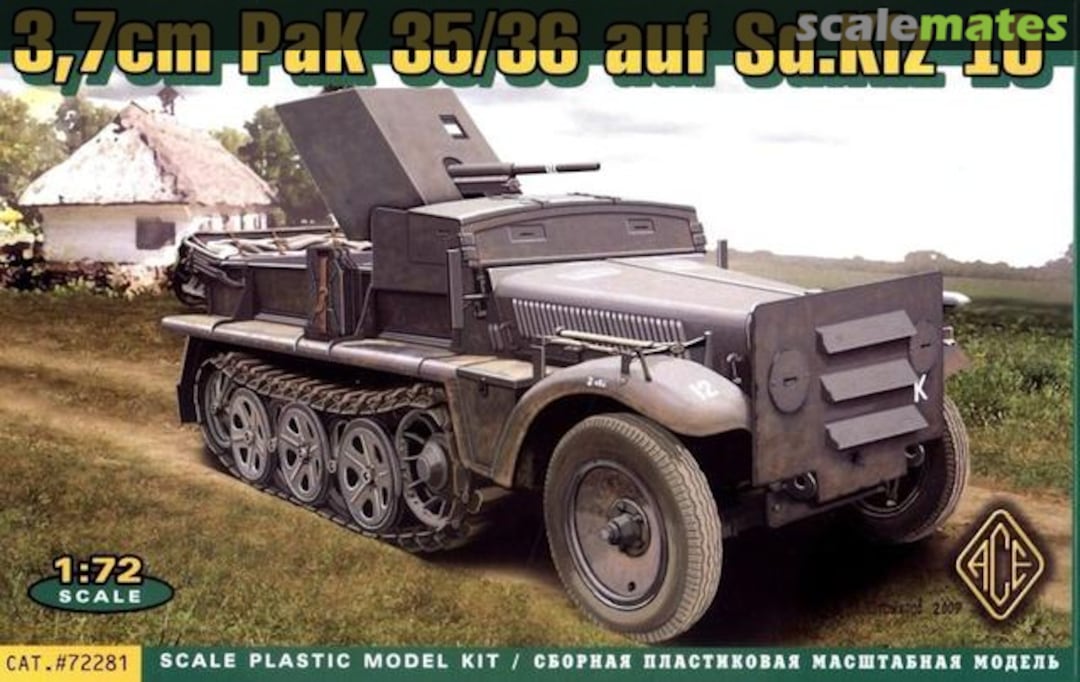 Boxart 3,7cm Pak 35/36 auf Sd.Kfz. 10 72281 ACE Boxart 3,7cm Pak 35/36 auf Sd.Kfz. 10 72281 ACE