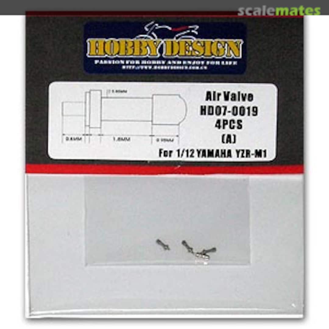 Boxart Air VALVE For 1/12 YAMAHA YZR-M1 HD07-0019 Hobby Design Boxart Air VALVE For 1/12 YAMAHA YZR-M1 HD07-0019 Hobby Design