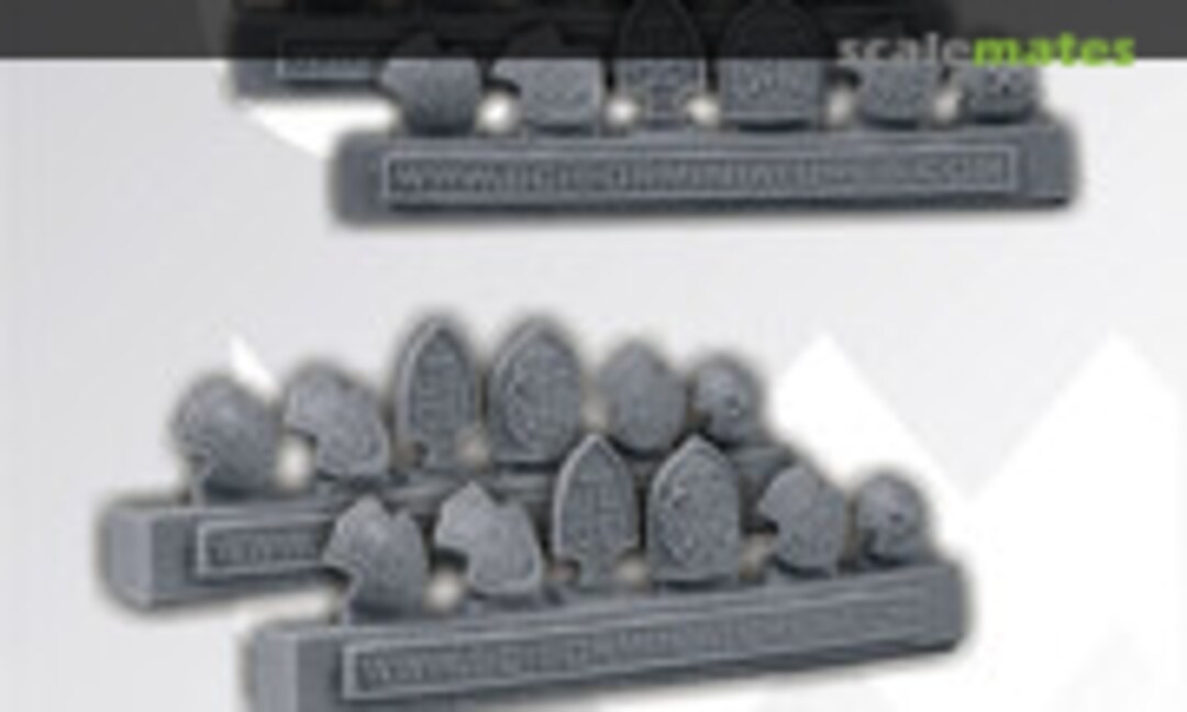 No Templar Small Shields (12 pcs) (Scibor Monsterous Miniatures CPSH0050) CPSH0050