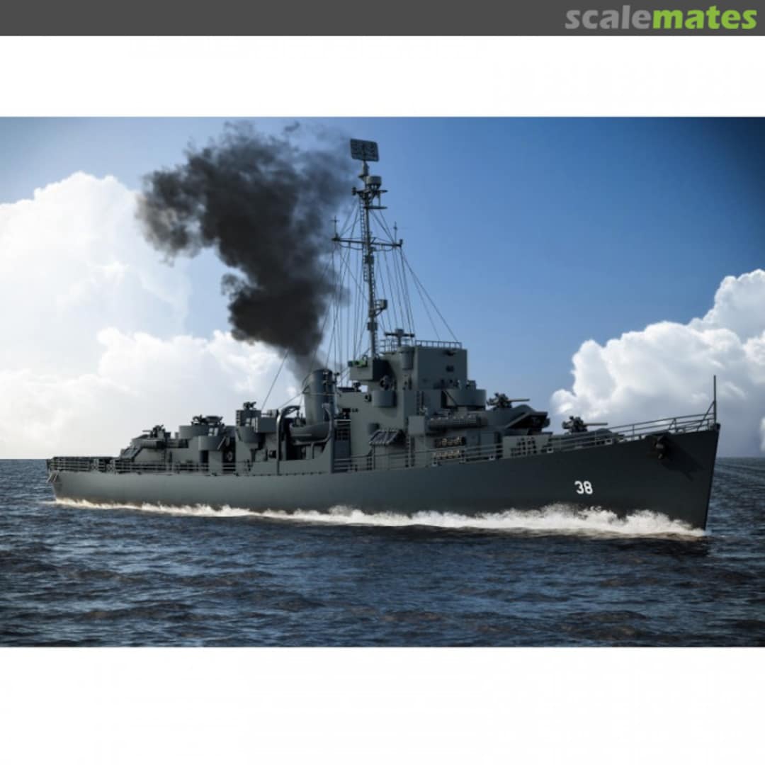 Boxart USS Evarts Class DE 350023a Black Cat Models Boxart USS Evarts Class DE 350023a Black Cat Models