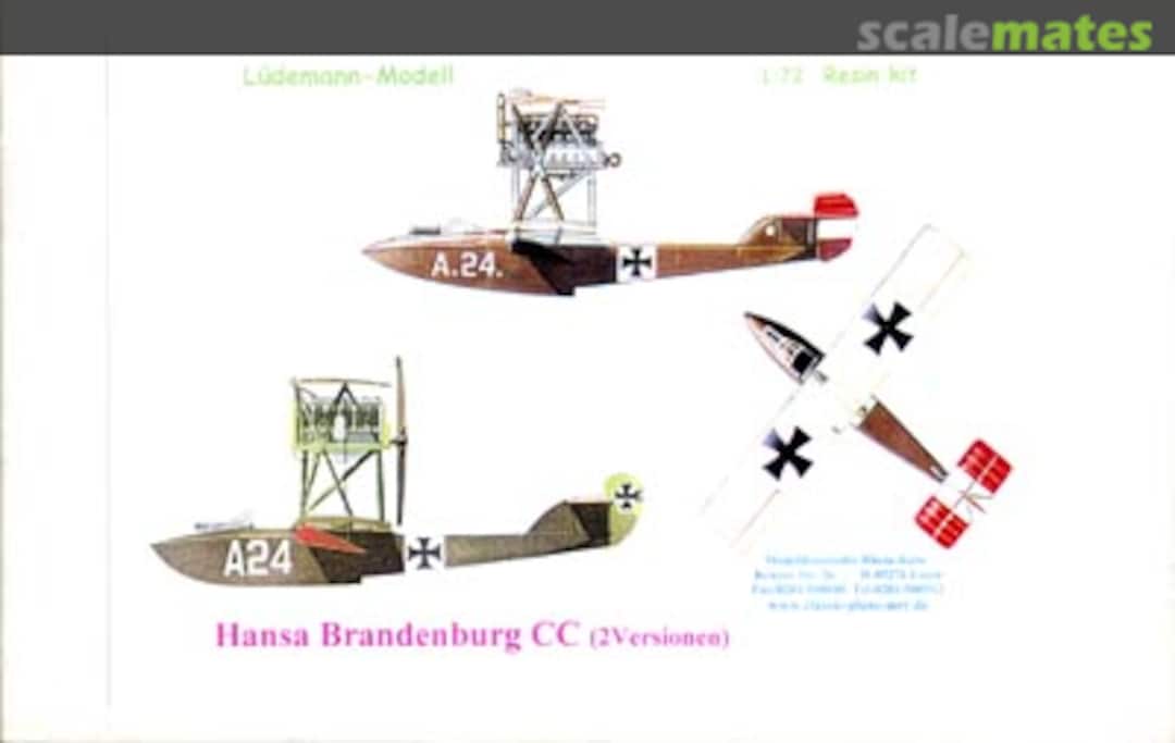 Boxart Hansa-Brandenburg CC LR116 Lüdemann-Modellbau Boxart Hansa-Brandenburg CC LR116 Lüdemann-Modellbau