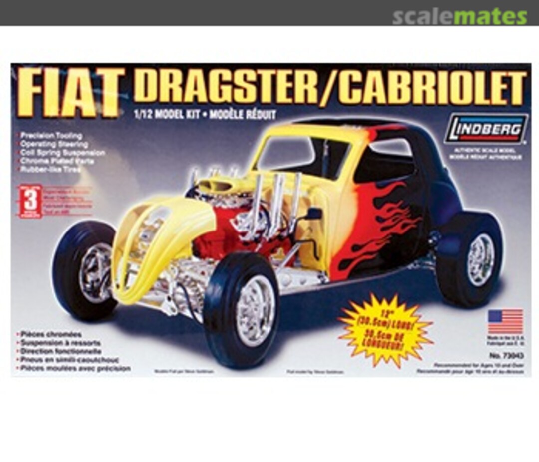 Boxart Fiat Dragster/Cabriolet 73043 Lindberg Boxart Fiat Dragster/Cabriolet 73043 Lindberg