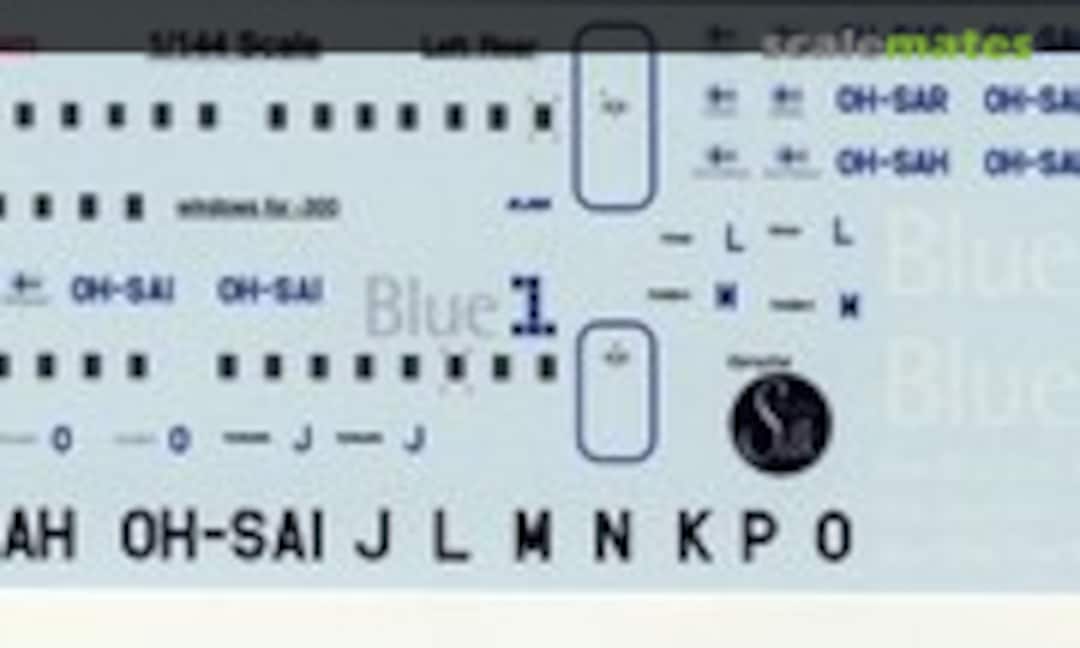 1:144 Blue1 RJ85's & RJ100's (Draw Decal 44s-146-17) 44s-146-17
