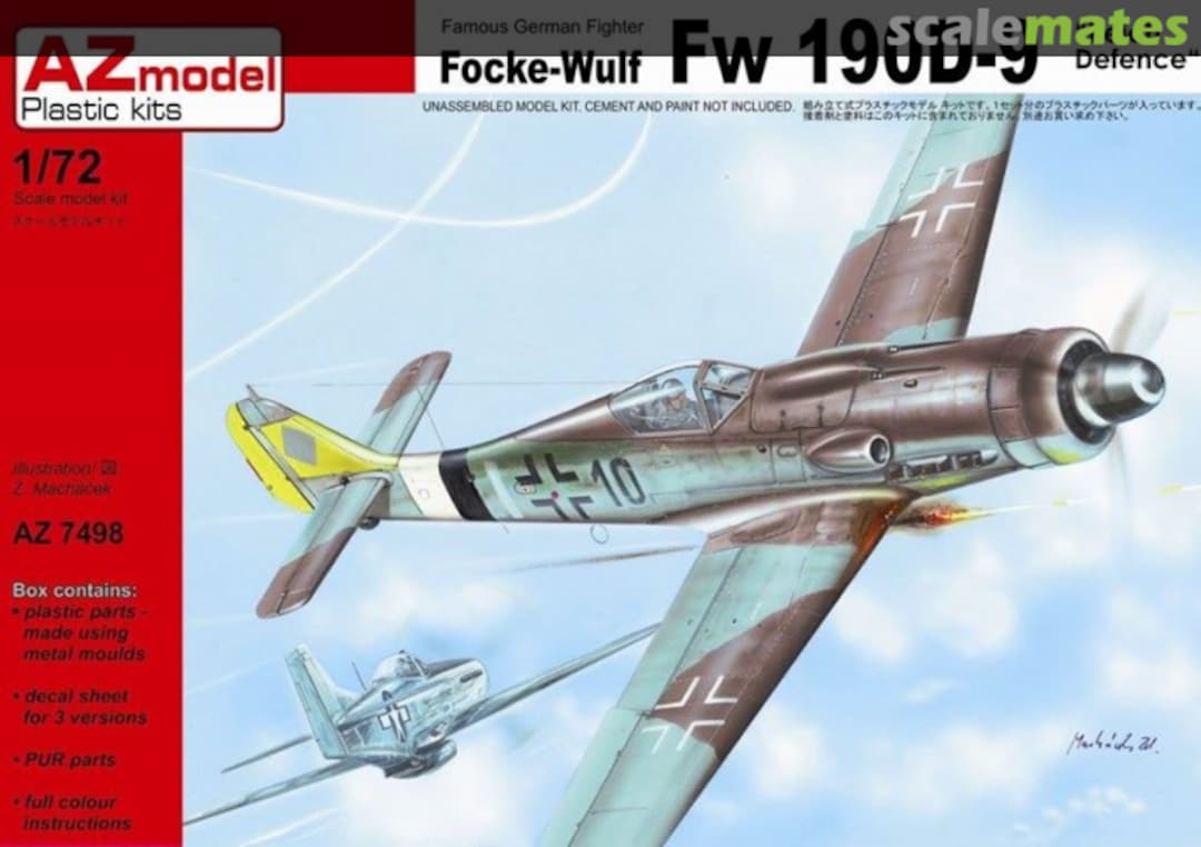 Boxart Focke-Wulf Fw 190D-9 "Reich defence" AZ7498 AZmodel Boxart Focke-Wulf Fw 190D-9 "Reich defence" AZ7498 AZmodel