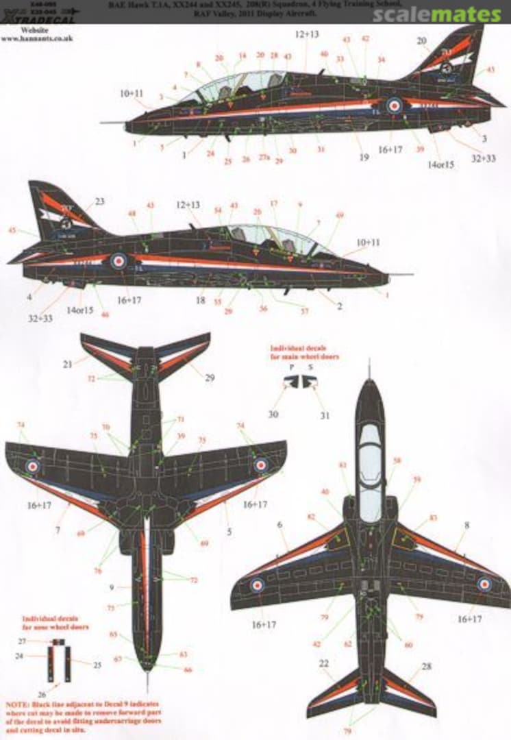 Boxart BAe Hawk T.1A Squadron, 4 FTS RAF X32-045 Xtradecal Boxart BAe Hawk T.1A Squadron, 4 FTS RAF X32-045 Xtradecal