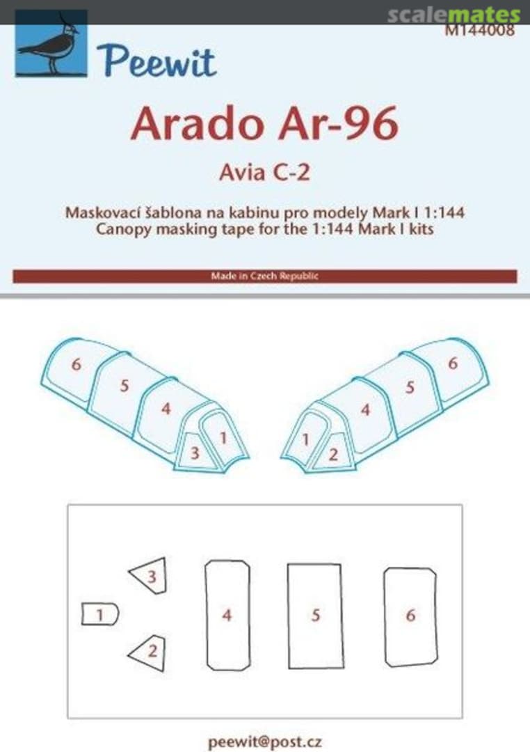 Boxart Arado Ar-96B/Avia C-2 M144008 Peewit Boxart Arado Ar-96B/Avia C-2 M144008 Peewit