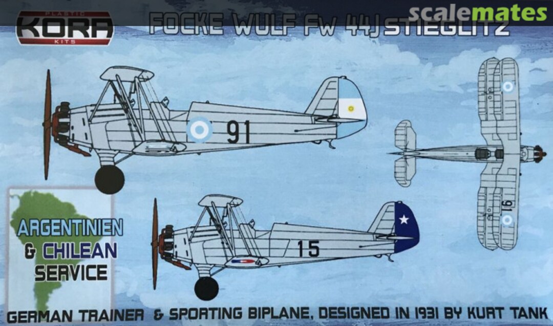 Boxart Focke Wulf Fw 44J Stieglitz KPK72092 Kora Models Boxart Focke Wulf Fw 44J Stieglitz KPK72092 Kora Models