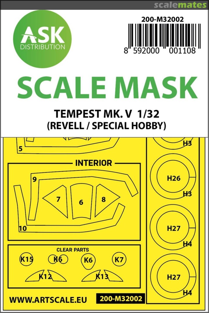 Boxart Hawker Tempest Mk.V 200-M32002 ASK