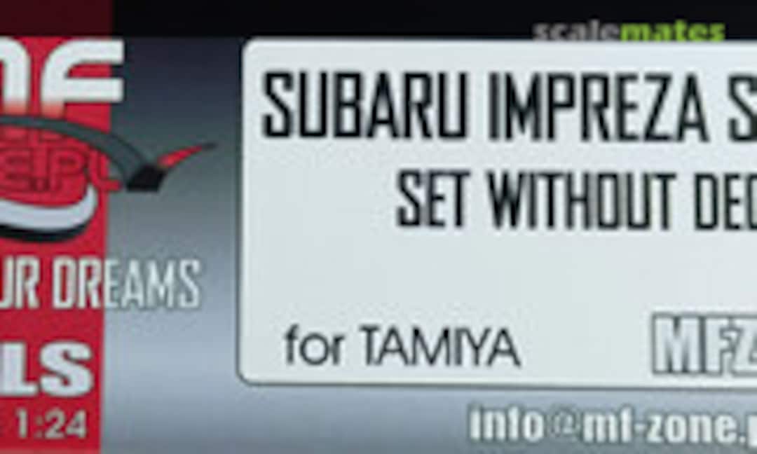 1:24 Subaru Impreza S12B WRC, transkit without decals (For Tamiya) (MF-Zone MFZ-TK2479) MFZ-TK2479