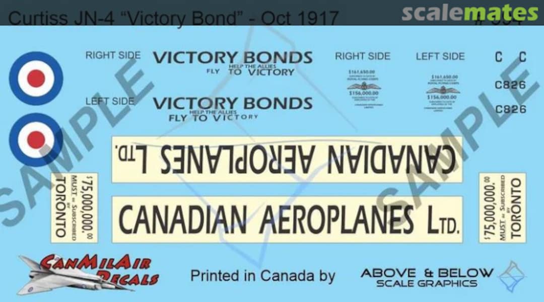Boxart Curtis JN-4 Canuck 594 Above & Below Graphics
