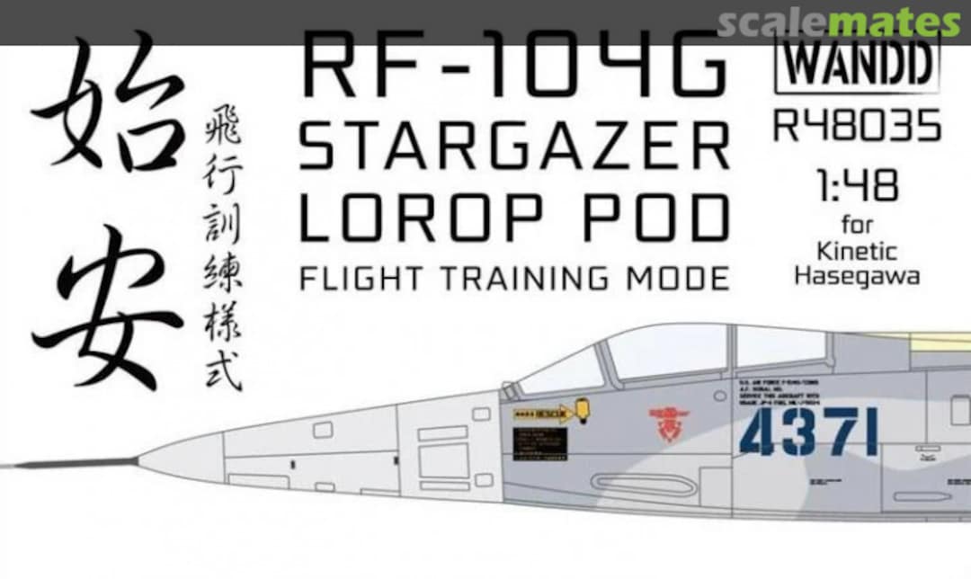 Boxart RF-104G Stargazer LOROP pod (Flight Training Mode) R48035 WandD Studio