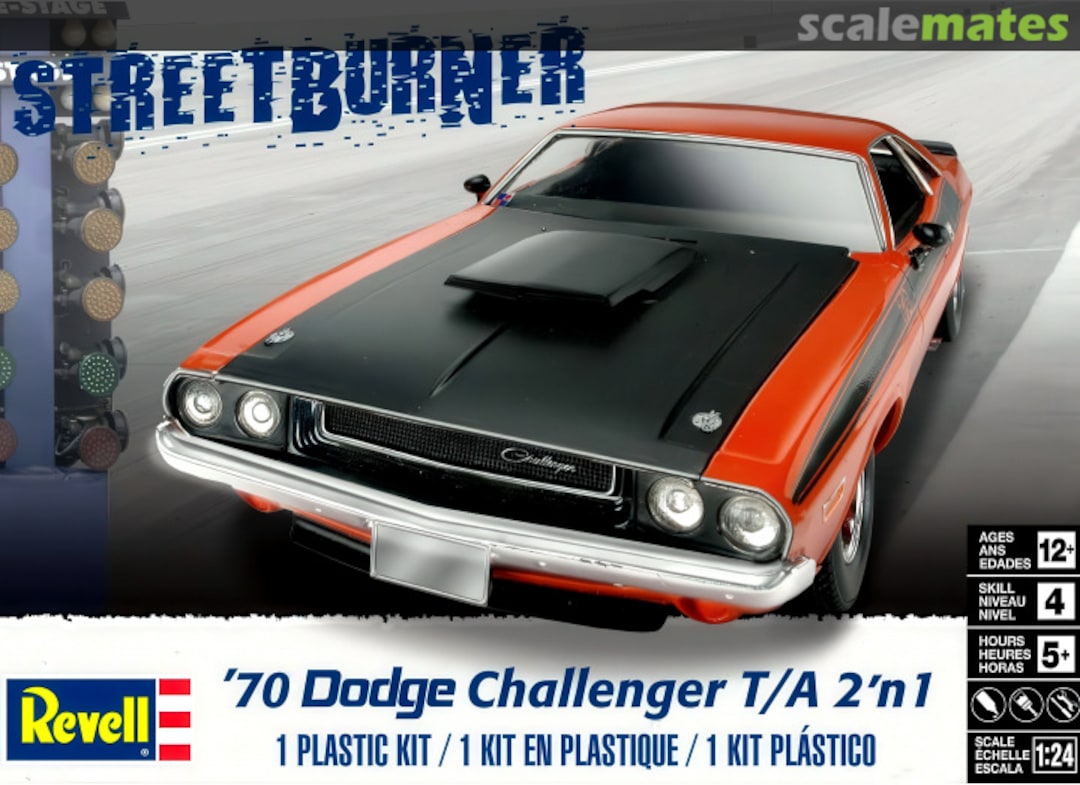 Boxart '70 Dodge Challenger T/A 2 'n 1 85-2596 Revell Boxart '70 Dodge Challenger T/A 2 'n 1 85-2596 Revell