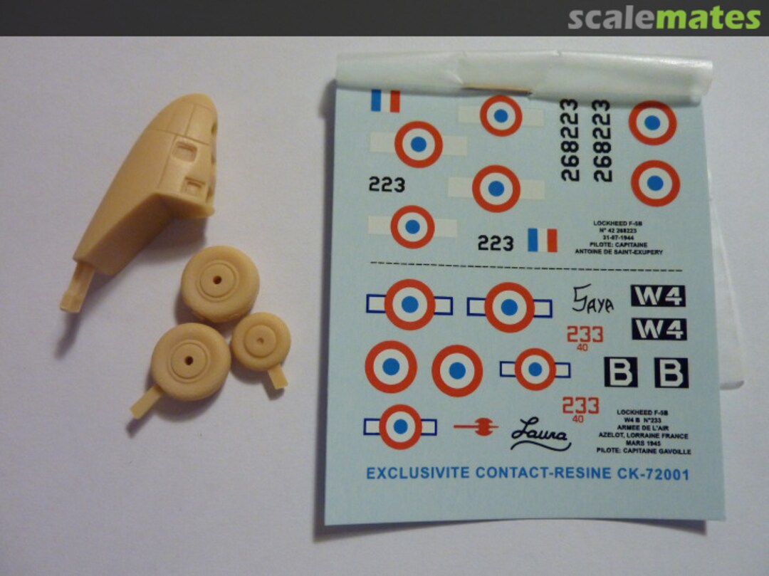 Boxart Lightning P38F-5B 72001 Contact-Resine Boxart Lightning P38F-5B 72001 Contact-Resine