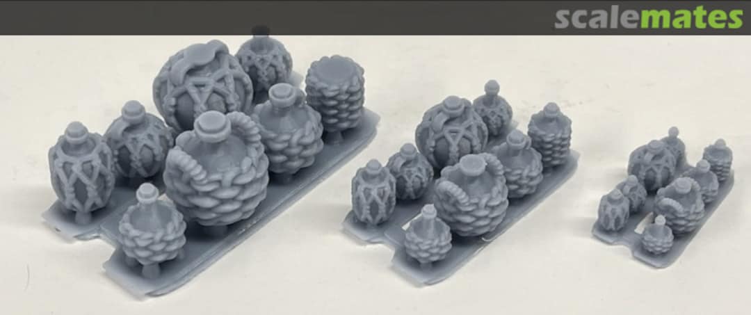 Boxart Demijohns - 8 types - 8 pieces 72090104 EMP3d Boxart Demijohns - 8 types - 8 pieces 72090104 EMP3d