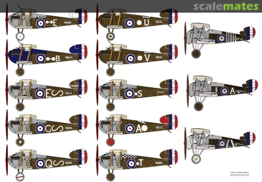 Boxart Sopwith Dolphin (Revised) & Snipe 48036 Pheon Decals