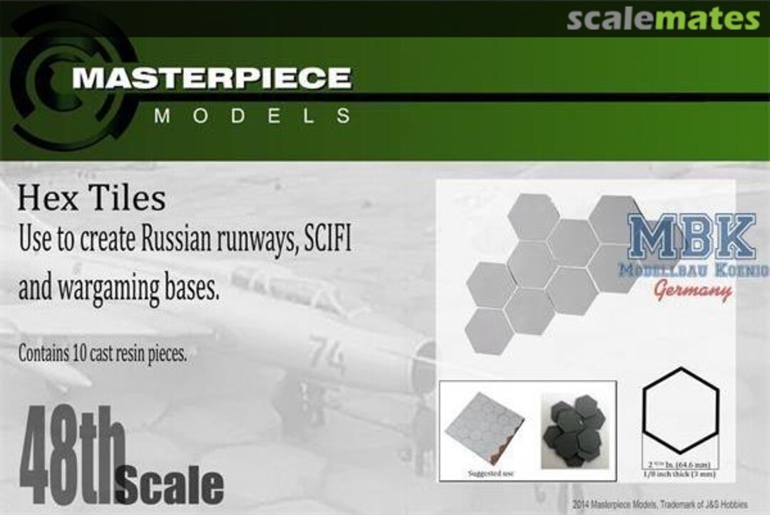 Boxart Hex tiles 1:48 MMSV001 Masterpiece Models
