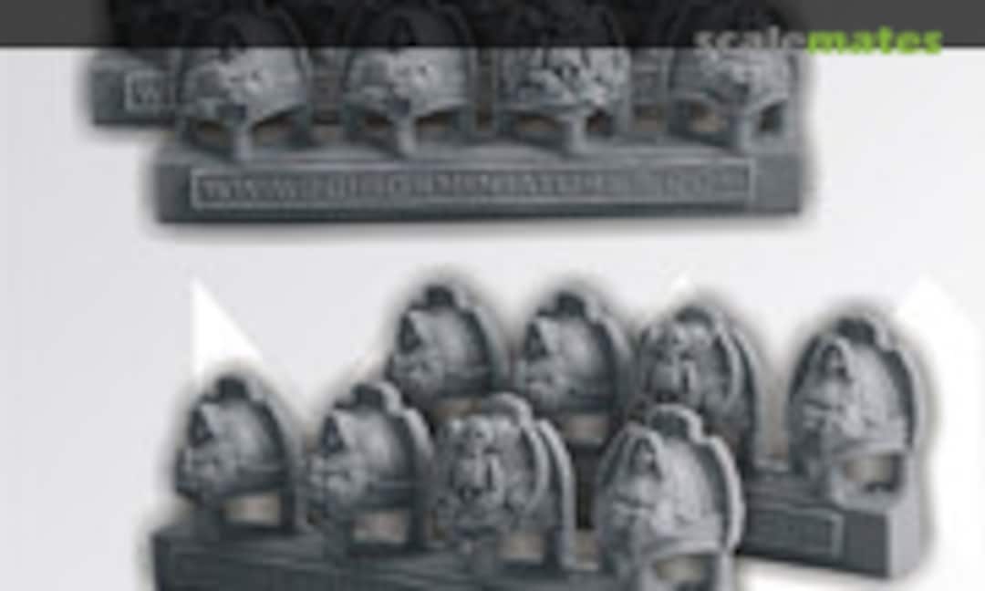 No Angels Shoulder Pads (8 pcs) (Scibor Monsterous Miniatures CPSH0058) CPSH0058