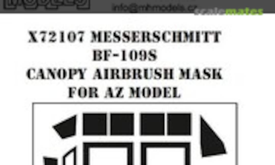 1:72 Messerschmitt Bf-109S Canopy Airbrush Mask (MH Models X72107) X72107