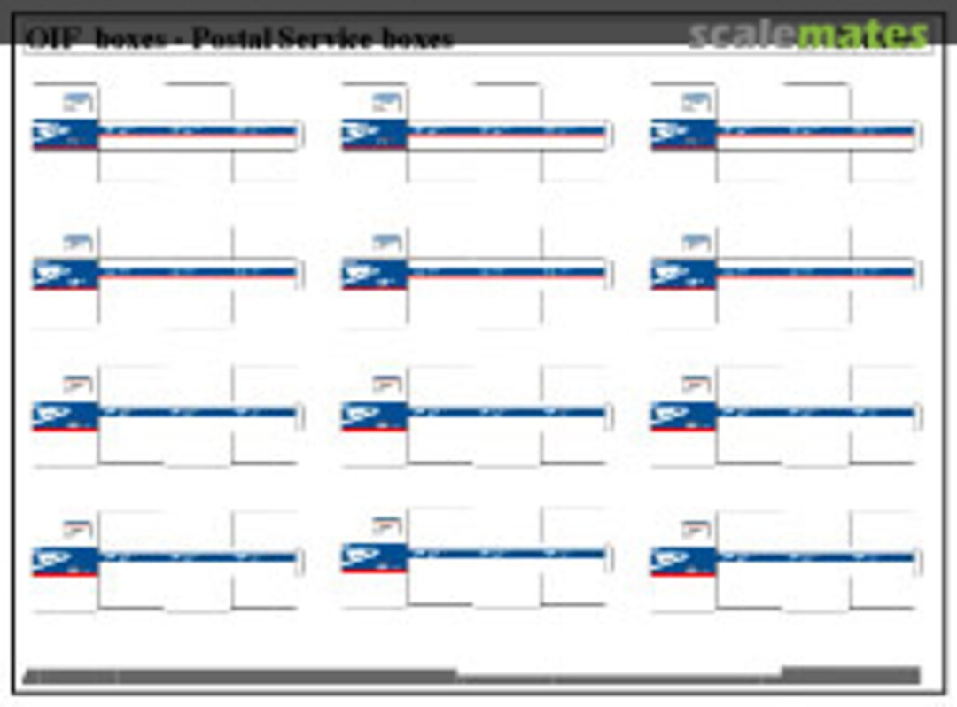Boxart OIF Boxes - Postal Service Boxes RMP72020 Real Model Boxart OIF Boxes - Postal Service Boxes RMP72020 Real Model