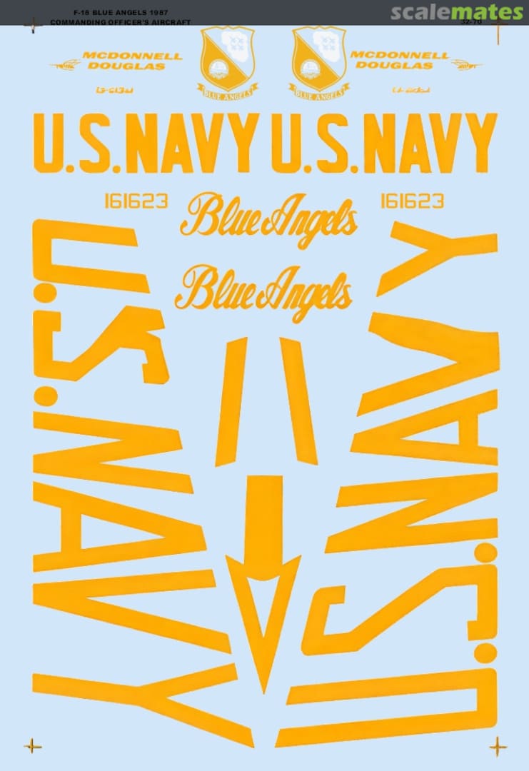 Boxart F-18 Blue Angels 1987 32-0070 Microscale Boxart F-18 Blue Angels 1987 32-0070 Microscale