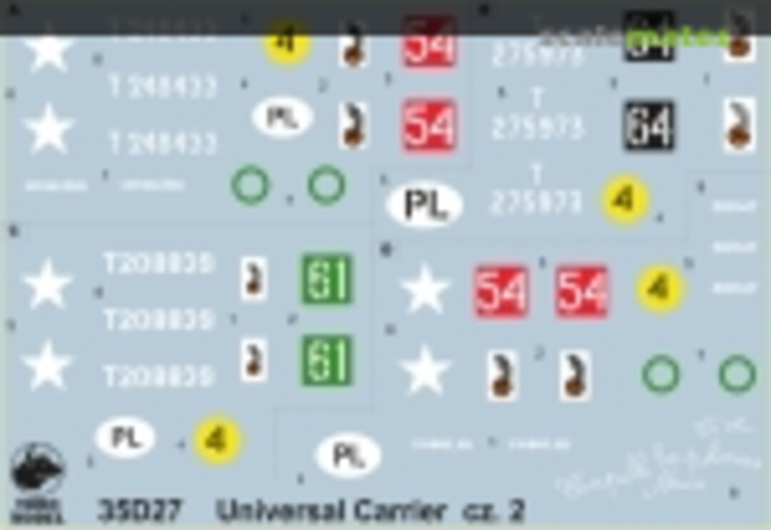 Boxart Universal Carrier Mk.II in Polish service vol.1 35D27 ToRo Model Boxart Universal Carrier Mk.II in Polish service vol.1 35D27 ToRo Model